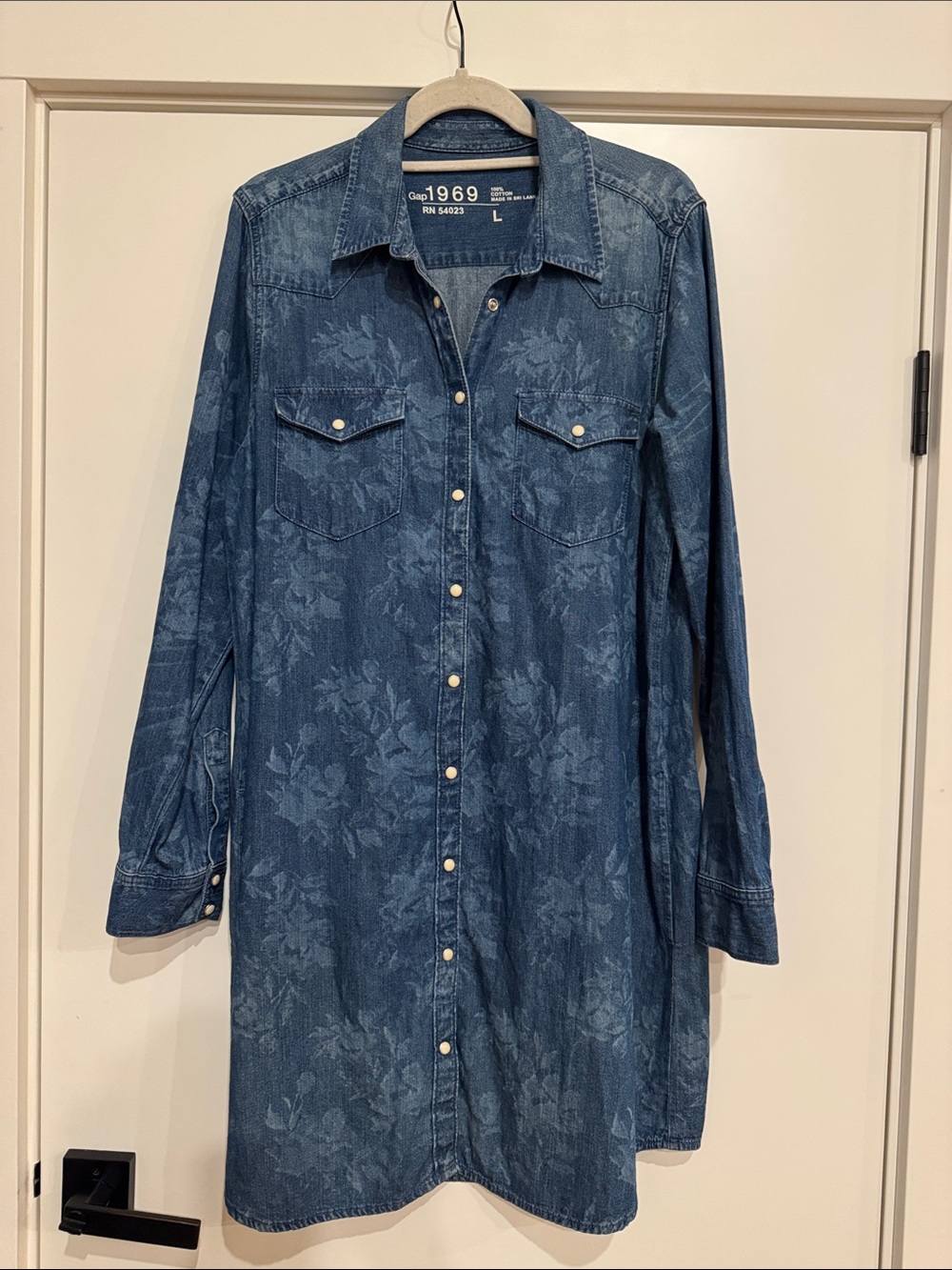 Gap Denim Shirt Dress Size L